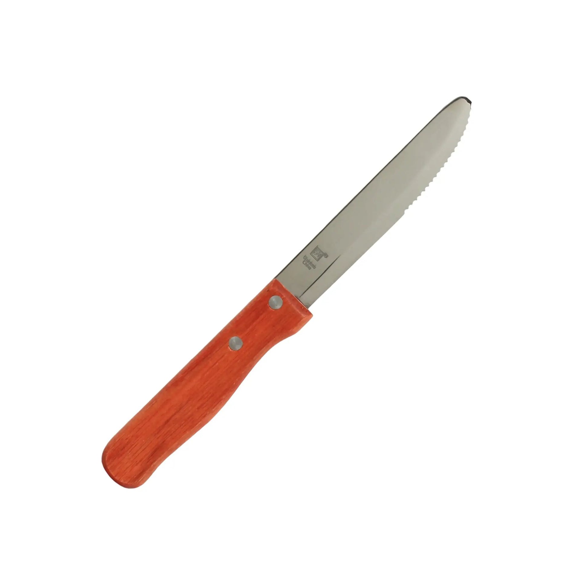 Thunder Group 5" Blade Round Tip, 9-7/8" Overall Length x 1" Overall Width, Jumbo Knife, Stainless Steel with Wooden Handle by Thunder Group (thunder-group-5-blade-round-tip-9-7-8-overall-length-x-1-overall-width-jumbo-knife-stainless-steel-with-wooden-handle)