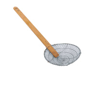 Thunder Group 10" Diameter x 3" Height, Coarse Mesh Skimmer, Stainless Steel Mesh with 13" length x 1-5/8" width Bamboo Handle by Thunder Group (thunder-group-10-diameter-x-3-height-coarse-mesh-skimmer-stainless-steel-mesh-with-13-length-x-1-5-8-width-bamboo-handle)