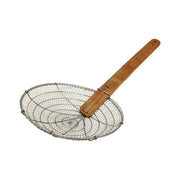 Thunder Group 12" Diameter x 3" Height, Galvanized Fine Mesh Skimmer, Galvanized Wire Mesh with 14-5/8" length x 1-3/4" width Bamboo Handle by Thunder Group (thunder-group-12-diameter-x-3-height-galvanized-fine-mesh-skimmer-galvanized-wire-mesh-with-14-5-8-length-x-1-3-4-width-bamboo-handle)