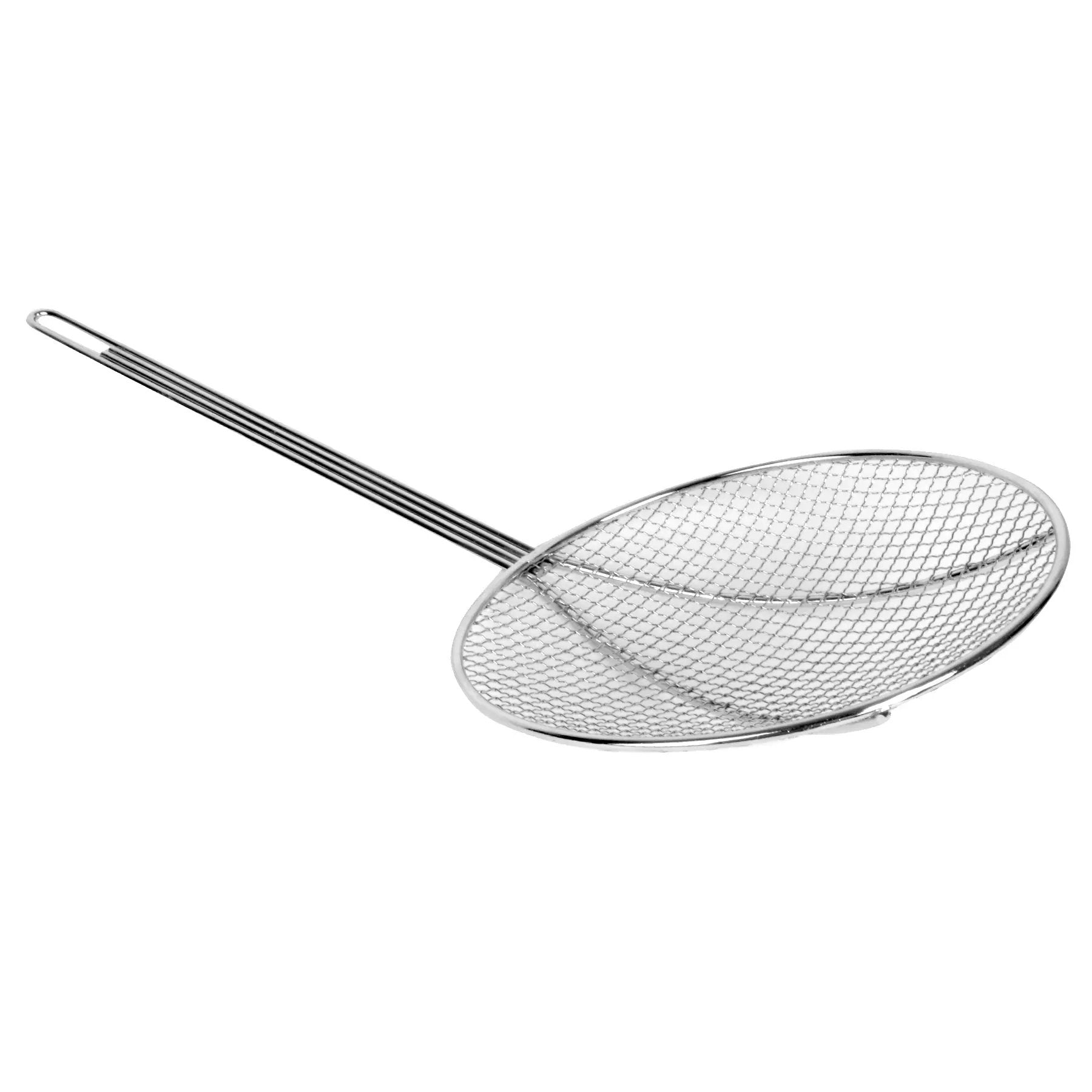 Thunder Group 5" Diameter x 17-1/2 Length, Round Wire Skimmer, Nickel Plated, Easy to Clean by Thunder Group (thunder-group-5-diameter-x-17-1-2-length-round-wire-skimmer-nickel-plated-easy-to-clean)