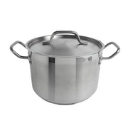 Thunder Group 8 qt, 10" Diameter x 6-5/8" Height, 2-1/2" Welded Handle, Stock Pot with 10" Diameter x 1/2" Thickness Lid , Stainless Steel , Encapsulated Base, Dishwasher Safe, Standard Electric, Gas Cooktop, Halogen & Induction Ready by Thunder Group (thunder-group-8-qt-10-diameter-x-6-5-8-height-2-1-2-welded-handle-stock-pot-with-10-diameter-x-1-2-thickness-lid-stainless-steel-encapsulated-base-dishwasher-safe-standard-electric-gas-cooktop-halogen-induction-ready)