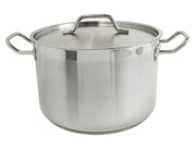 Thunder Group 12 qt, 11-5/8" Diameter x 7-3/8" Height, 2-3/8" Welded Handle, Stock Pot with 11-5/8" Diameter x 1/2" Thickness Lid, Stainless Steel , Encapsulated Base, Dishwasher Safe, Standard Electric, Gas Cooktop, Halogen & Induction Ready by Thunder Group (thunder-group-12-qt-11-5-8-diameter-x-7-3-8-height-2-3-8-welded-handle-stock-pot-with-11-5-8-diameter-x-1-2-thickness-lid-stainless-steel-encapsulated-base-dishwasher-safe-standard-electric-gas-cooktop-halogen-induction-ready)