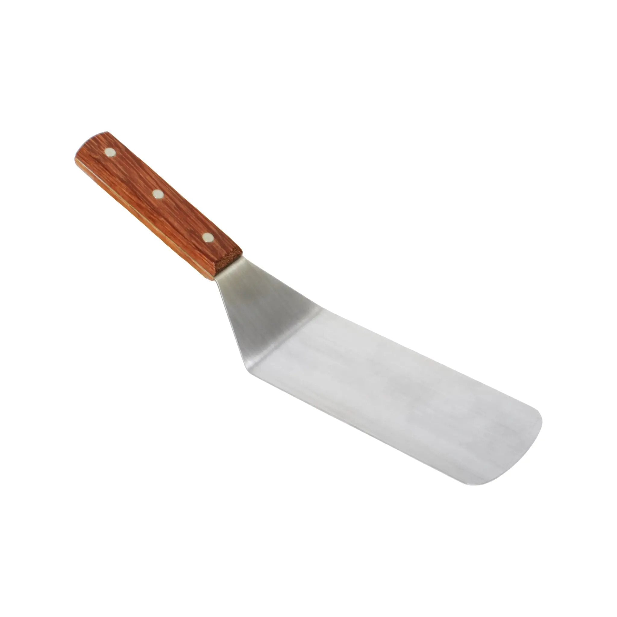 Thunder Group 6-1/2" x 2-7/8" x 12-1/2", Round Blade Turner, Stainless Steel with Wooden Handle by Thunder Group (thunder-group-6-1-2-x-2-7-8-x-12-1-2-round-blade-turner-stainless-steel-with-wooden-handle)