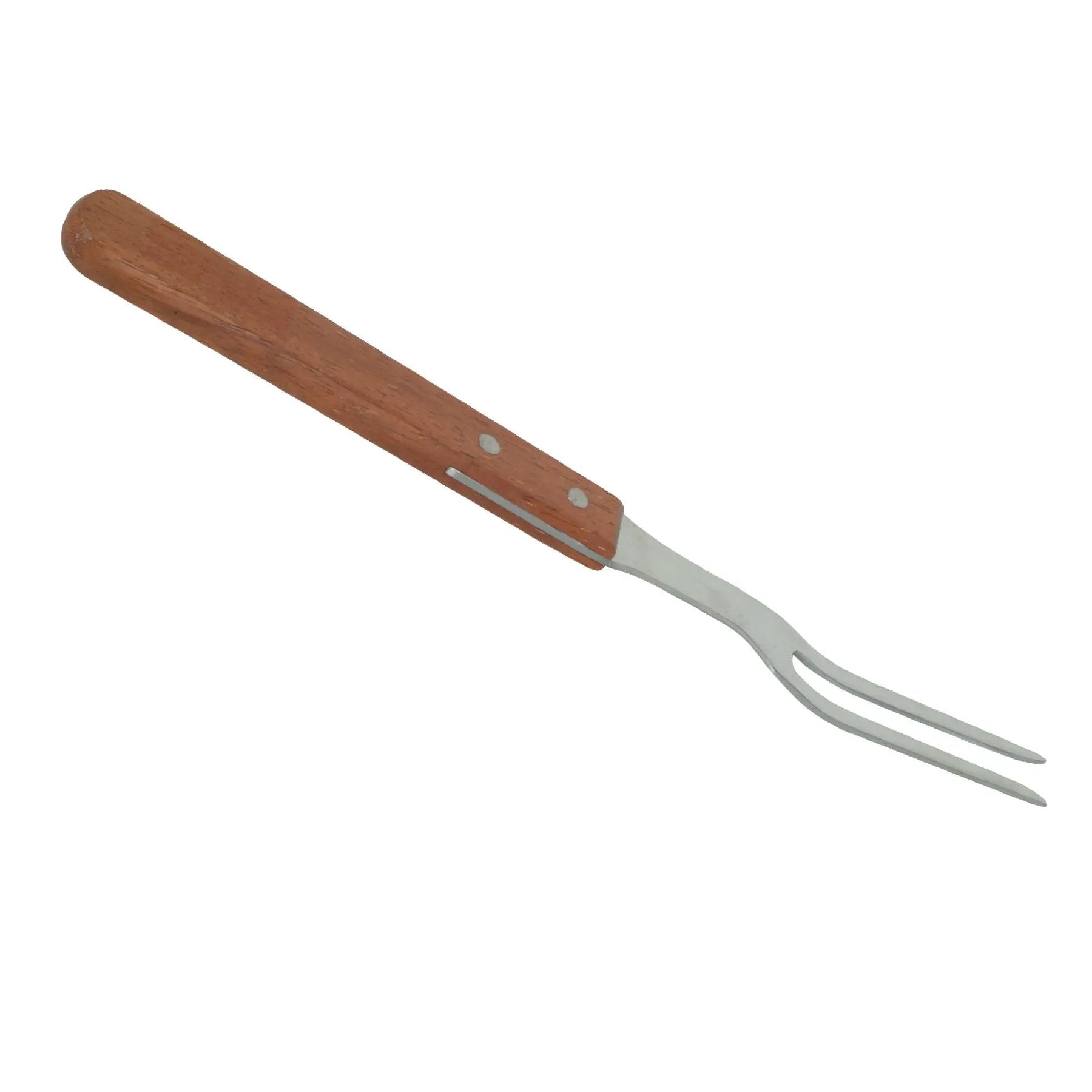 Thunder Group 13" x 1" x 5/8", Pot Fork, Stainless Steel 2-Prong Fork with Long Wooden Riveted Handle by Thunder Group (thunder-group-13-x-1-x-5-8-pot-fork-stainless-steel-2-prong-fork-with-long-wooden-riveted-handle)