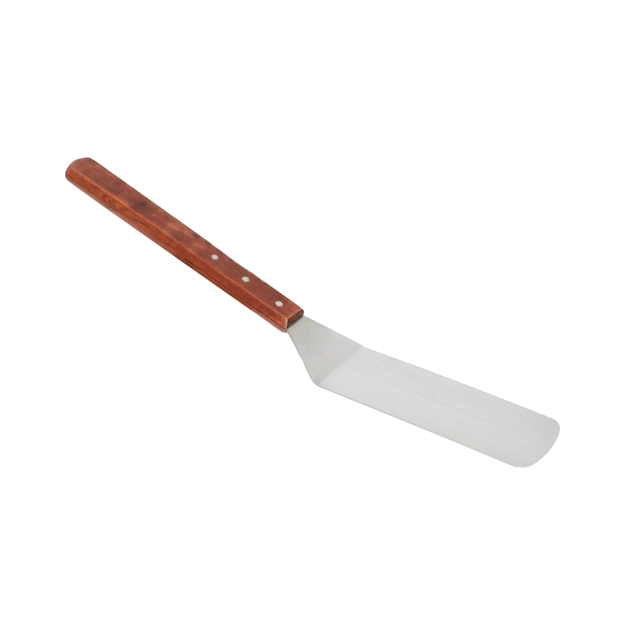 Thunder Group 8" x 3" x 21", Solid Turner, Long, Stainless Steel with Wooden Handle by Thunder Group (thunder-group-8-x-3-x-21-solid-turner-long-stainless-steel-with-wooden-handle)