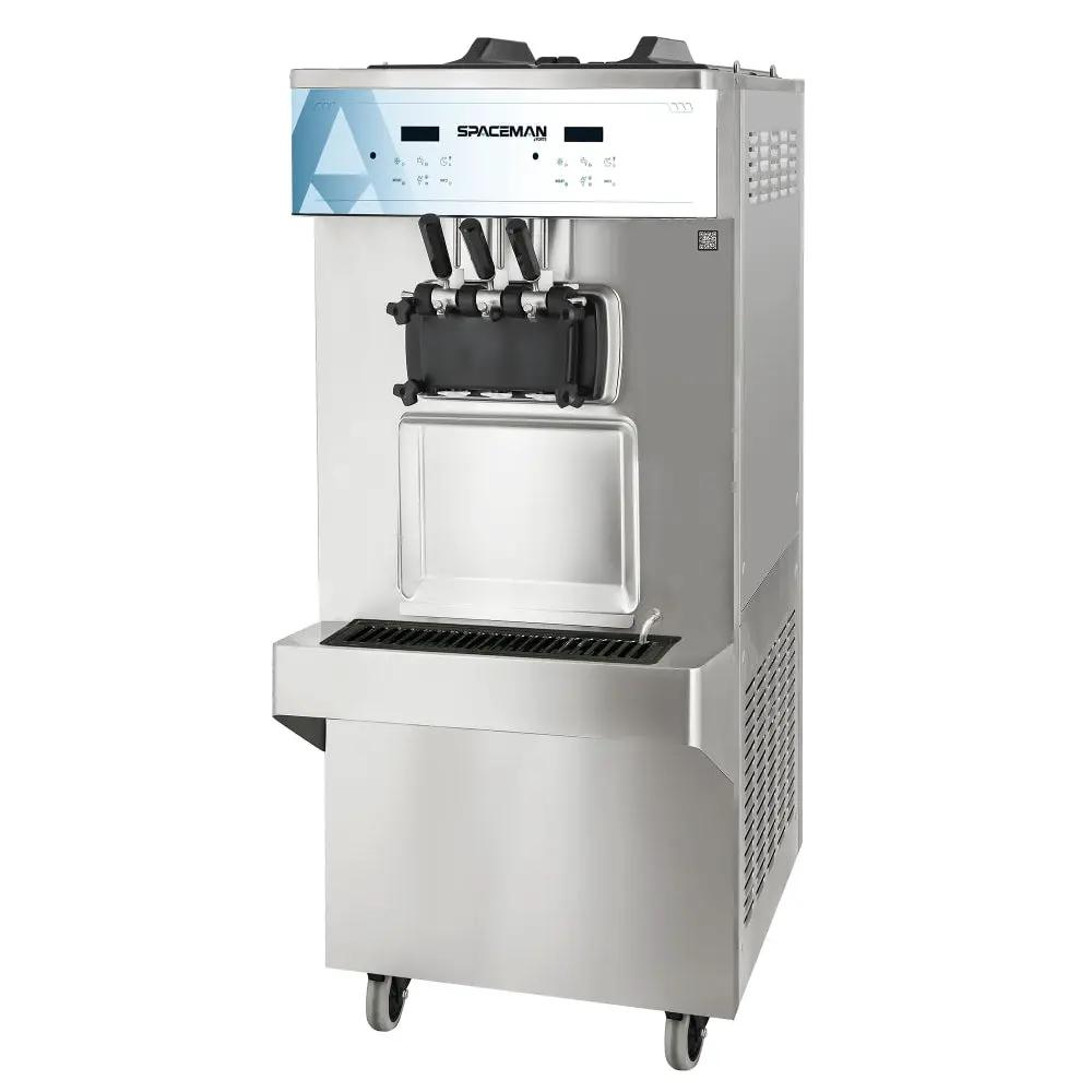 Spaceman 6378A-C Commercial Soft Serve Ice Cream Machine - Dual Flavor, High Capacity Front View 