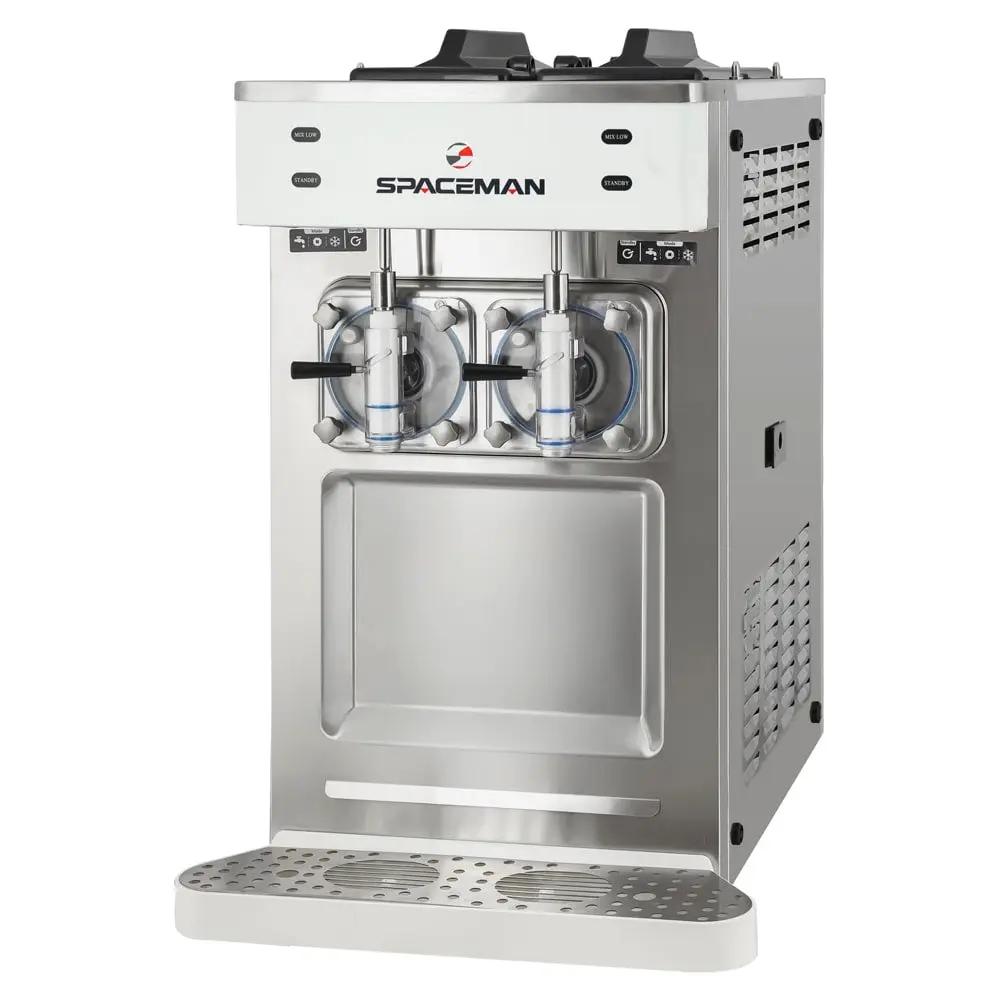 Spaceman 6455-CL Margarita Machine - Double, Countertop, 190 Servings/hr., Air Cooled, 115v