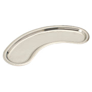Stainless Steel Hammered Curved Moon Tray Plate - 15 inch wide x 4.75 inch Deep