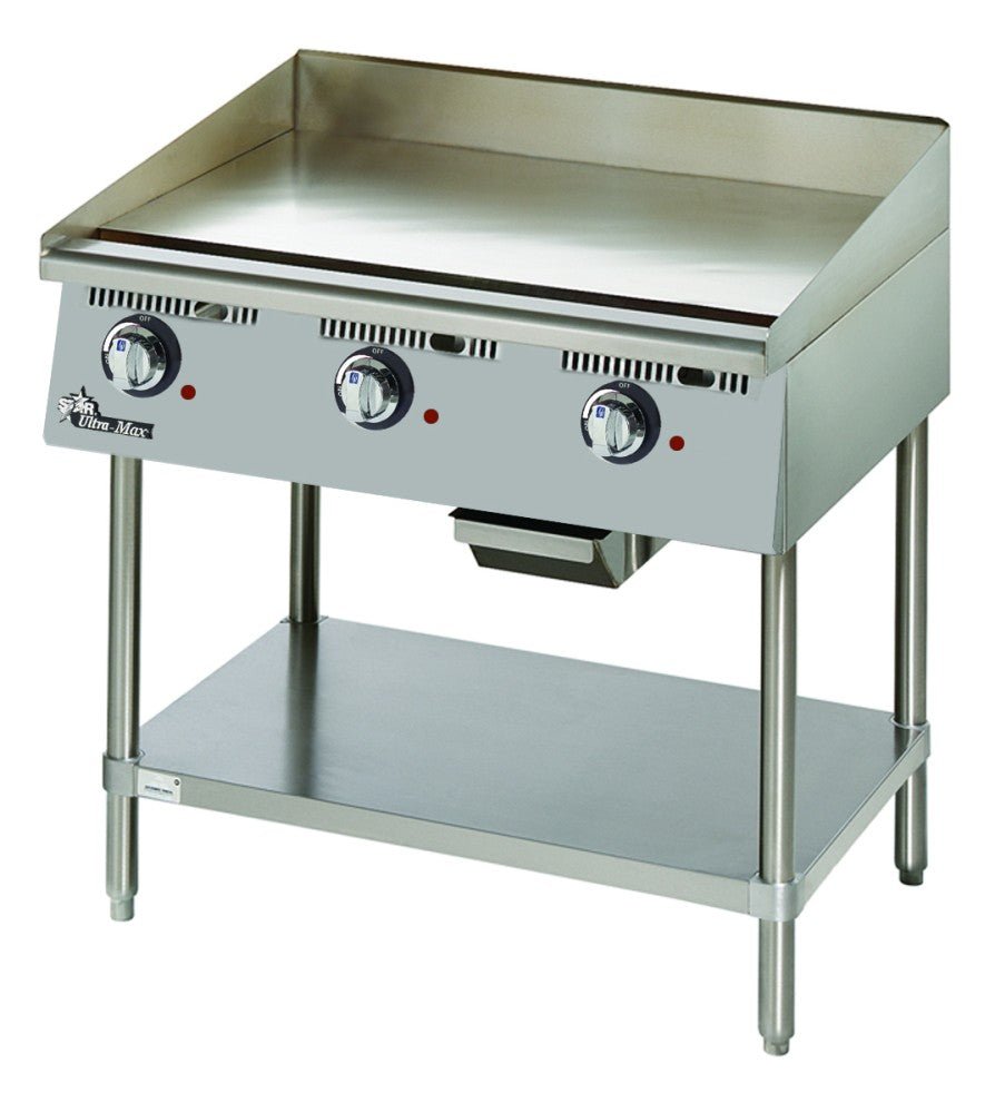 Star Ultra-Max® 736TA 36" Electric Griddle, Snap-Action Thermostats, 1" Steel Plate, 13.05 kW