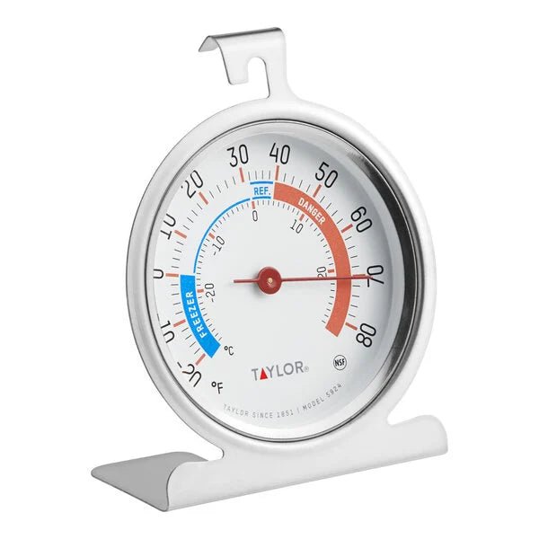 Taylor 5924 Refrigerator & Freezer Dial Thermometer Front