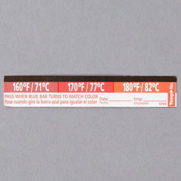Taylor 8769 TempRite Dishwasher Temperature Labels, 27-Pack Close Up