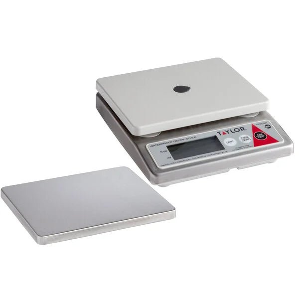 Taylor TE10CSW 10 lb. Water-Resistant Digital Stainless Steel Scale Product Image 2