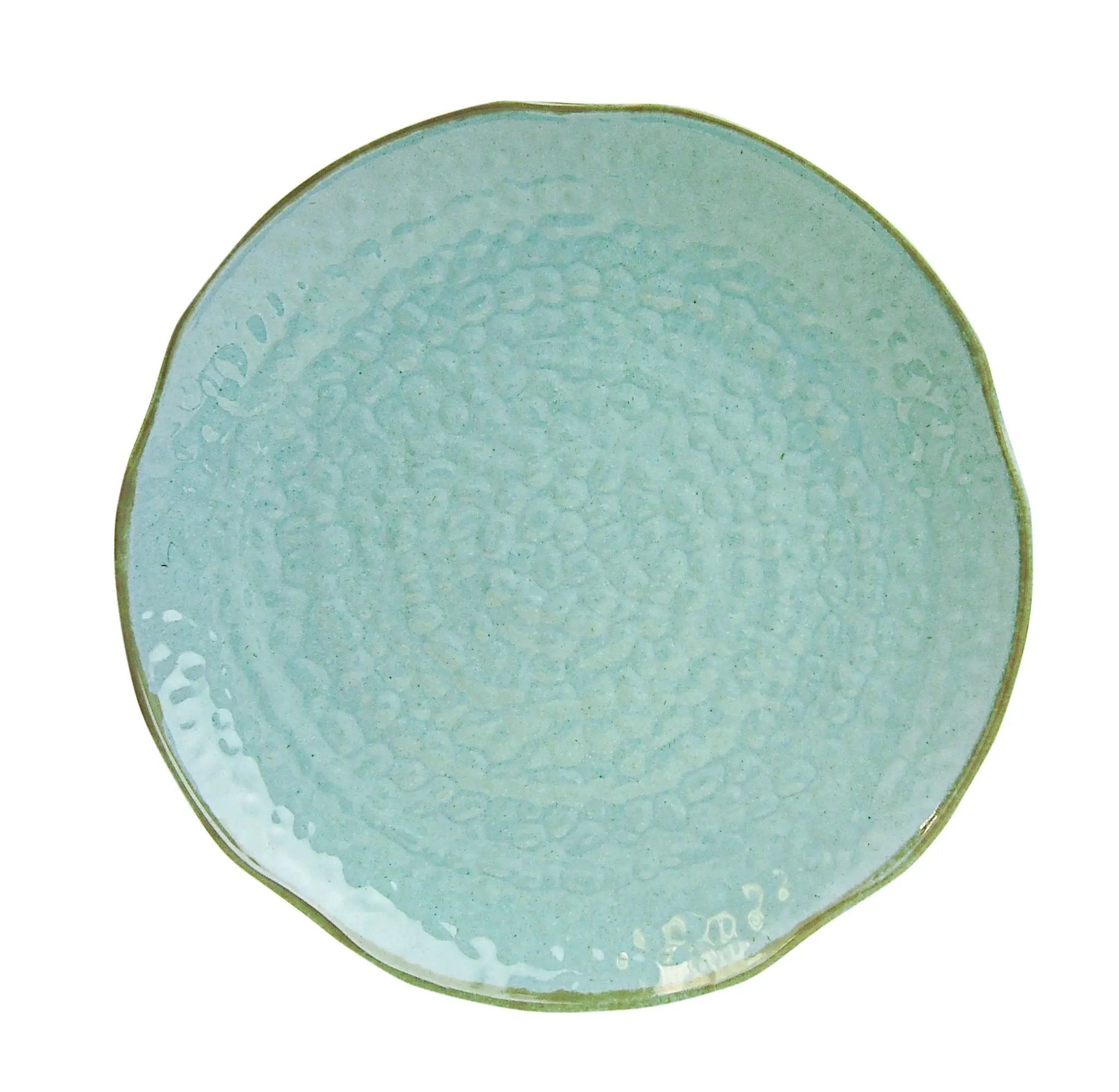 Thunder Group 10-1/2" Diameter x 1-1/2" Height, Lotus Shape Plate, Seaside  Melamine, NSF