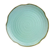 Thunder Group 16" Diameter x 1-7/8" Height, Lotus Shape Plate, Seaside Dinnerware, Melamine,