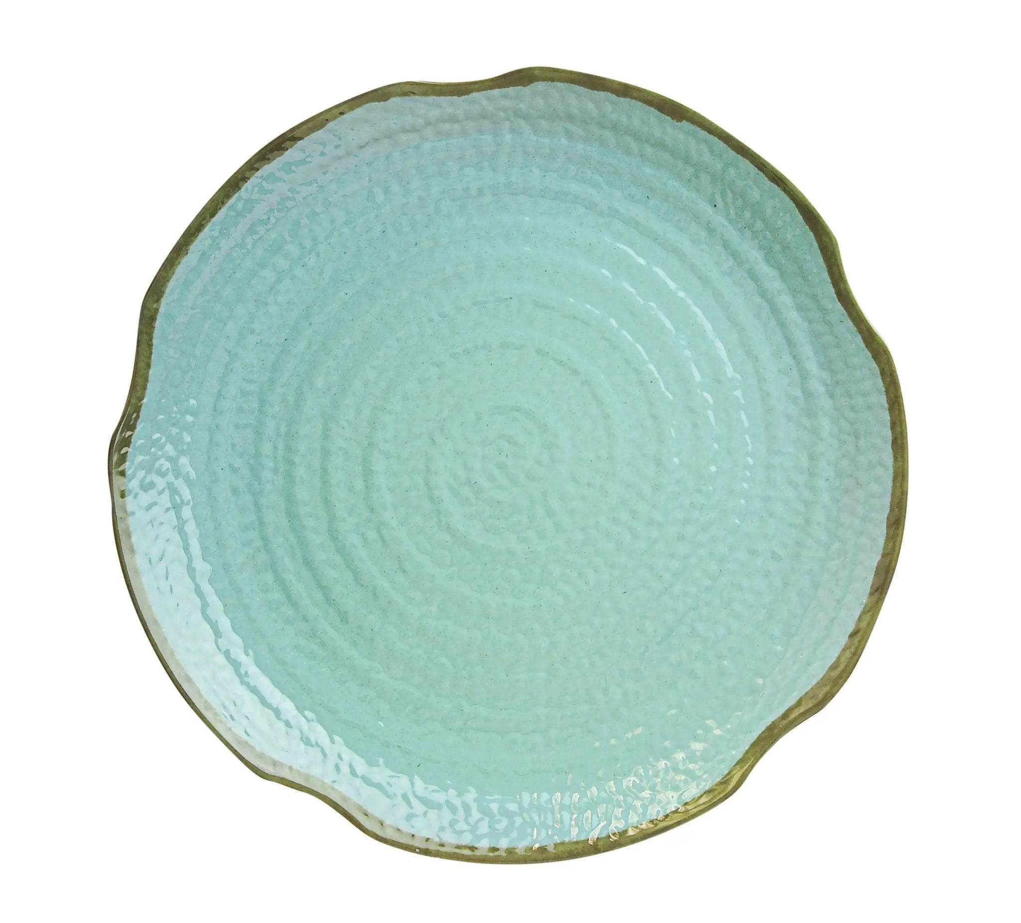 Thunder Group 16" Diameter x 1-7/8" Height, Lotus Shape Plate, Seaside Dinnerware, Melamine,