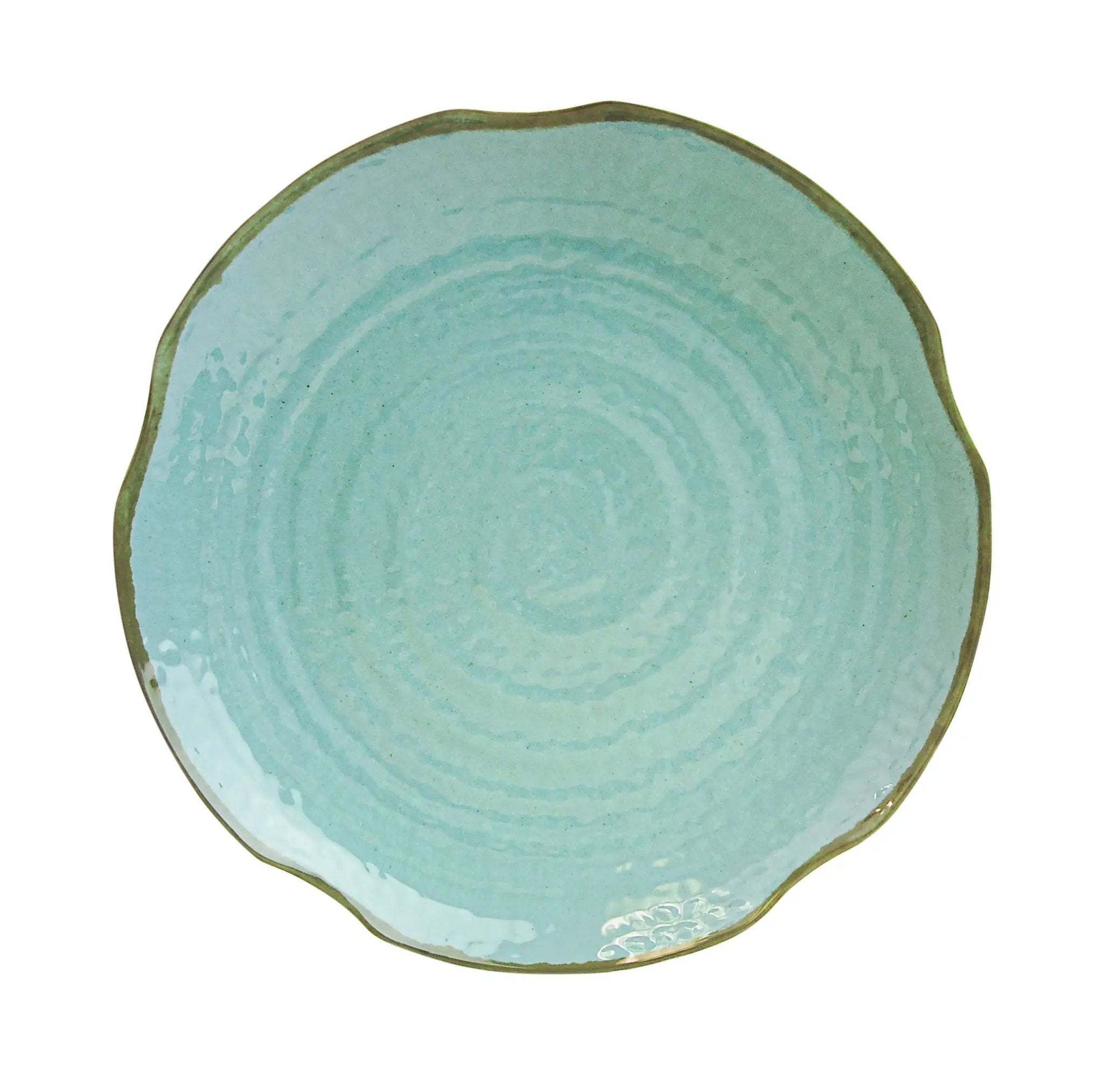Thunder Group 12" Diameter x 1-5/8" Height, Lotus Shape Plate, Seaside Dinnerware, Melamine, BPA Free, Dishwasher Safe, Break-Resistant, Shatter-Resistant, No Microwave, No Oven, NSF by Thunder Group (thunder-group-12-diameter-x-1-5-8-height-lotus-shape-plate-seaside-dinnerware-melamine-bpa-free-dishwasher-safe-break-resistant-shatter-resistant-no-microwave-no-oven-nsf)