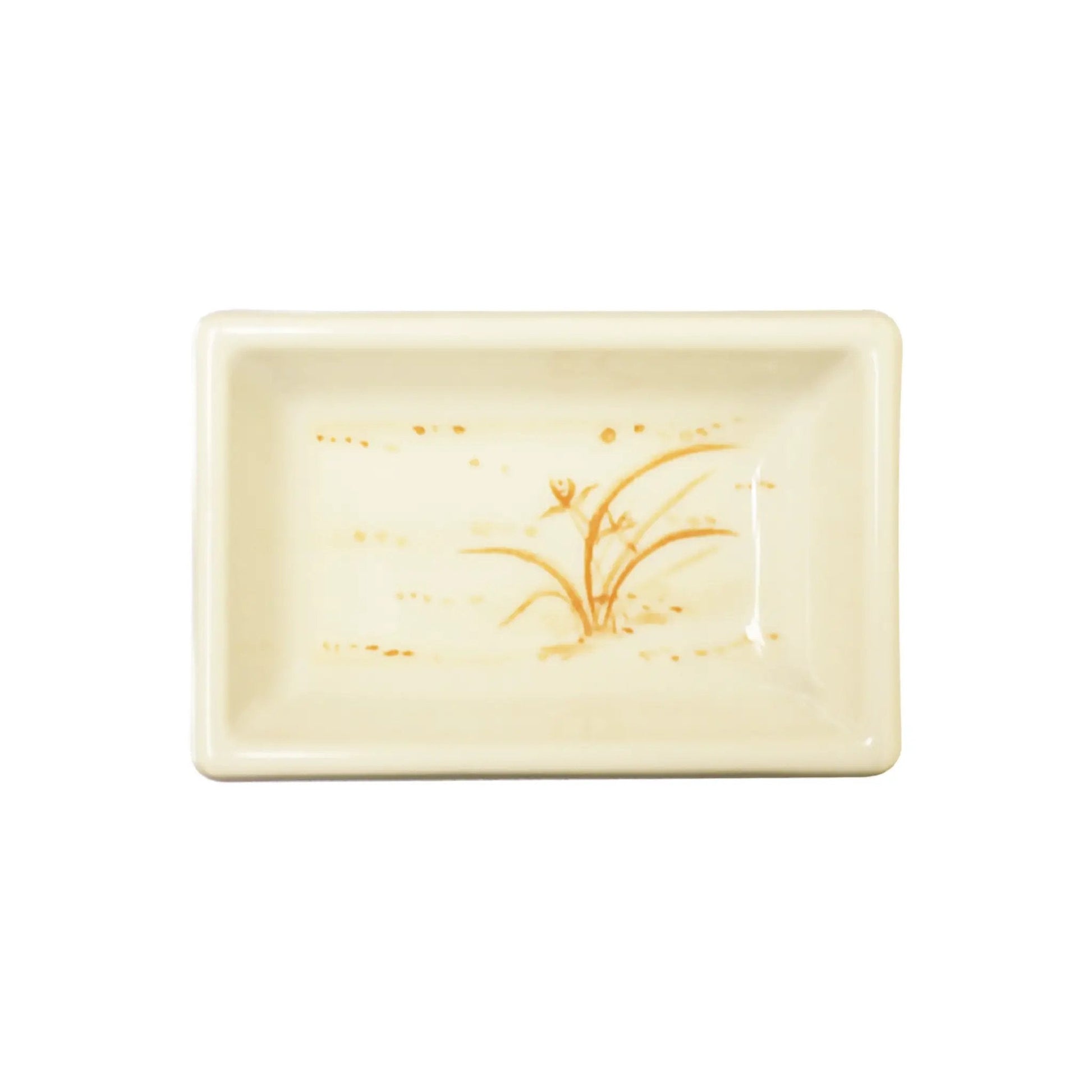 Thunder Group 2 oz, 3-3/4" x 2-1/2" x 1", Rectangular Sauce Dish, Gold Orchid Dinnerware, Melamine, BPA Free, Dishwasher Safe, Break-Resistant, Shatter-Resistant, No Microwave, No Oven, NSF by Thunder Group (thunder-group-2-oz-3-3-4-x-2-1-2-x-1-rectangular-sauce-dish-gold-orchid-dinnerware-melamine-bpa-free-dishwasher-safe-break-resistant-shatter-resistant-no-microwave-no-oven-nsf)