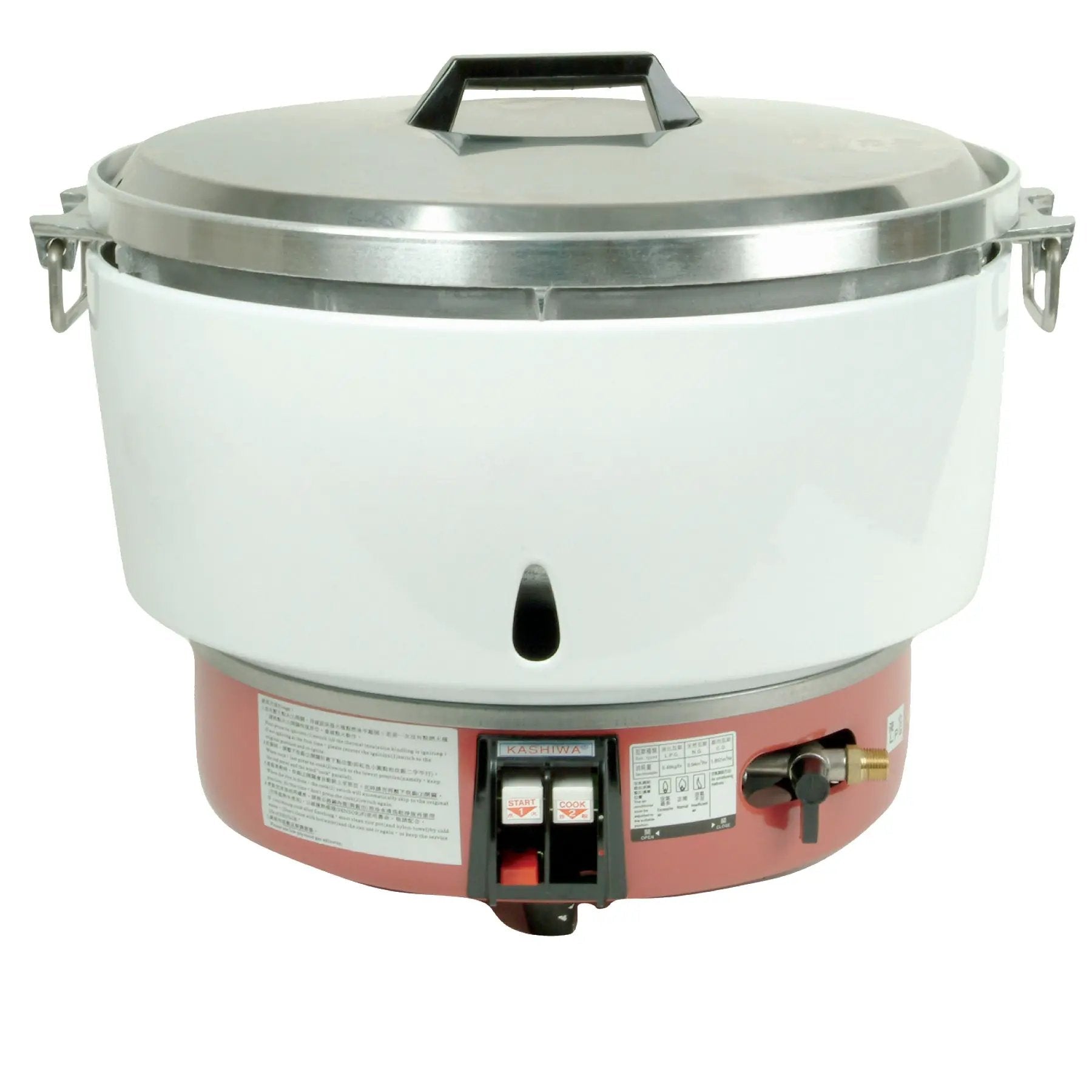 Thunder Group 50 Cups, 20-1/2" x 19-1/8" x 16-1/2", Gas Rice Cooker, Propane Model, makes 100 Bowls cooked Rice (270 servings at 3 oz) , Enamel Iron Case with Aluminum Inner Pot and Cast Iron Heating Plate, Made in Taiwan, by Thunder Group (thunder-group-50-cups-20-1-2-x-19-1-8-x-16-1-2-gas-rice-cooker-propane-model-makes-100-bowls-cooked-rice-270-servings-at-3-oz-enamel-iron-case-with-aluminum-inner-pot-and-cast-iron-heating-plate-made-in-taiwan)