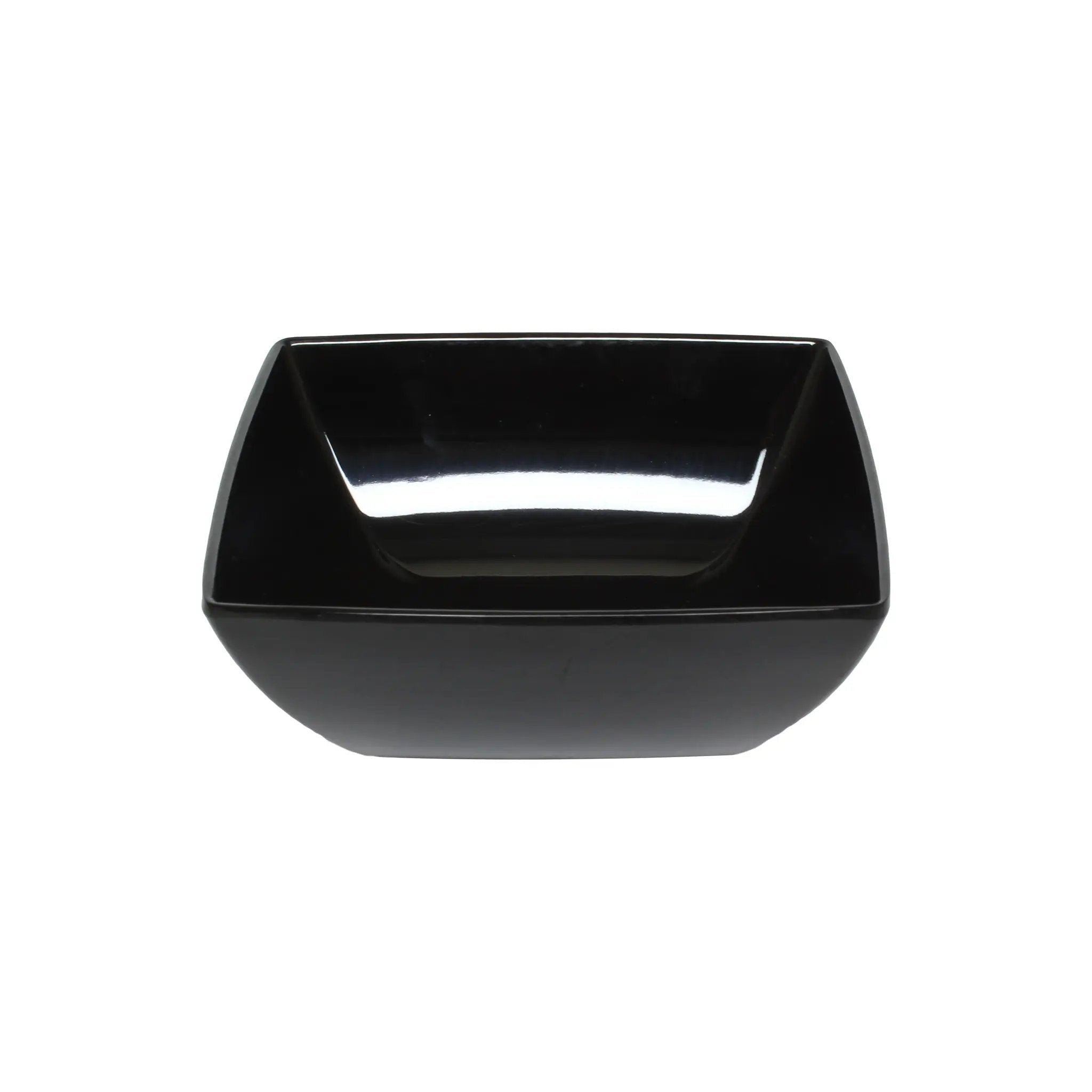 Thunder Group 40 oz, 7-1/8" x 7-1/8", 2-3/4" Deep, Square Bowl, Classic Black Dinnerware, Melamine, BPA Free, Dishwasher Safe, Break-Resistant, Shatter-Resistant, No Microwave, No Oven, NSF by Thunder Group (thunder-group-40-oz-7-1-8-x-7-1-8-2-3-4-deep-square-bowl-classic-black-dinnerware-melamine-bpa-free-dishwasher-safe-break-resistant-shatter-resistant-no-microwave-no-oven-nsf)