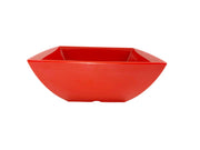 Thunder Group 69009PR Classic Pure Red Melamine Square Bowl, 9" x 9", 90 oz