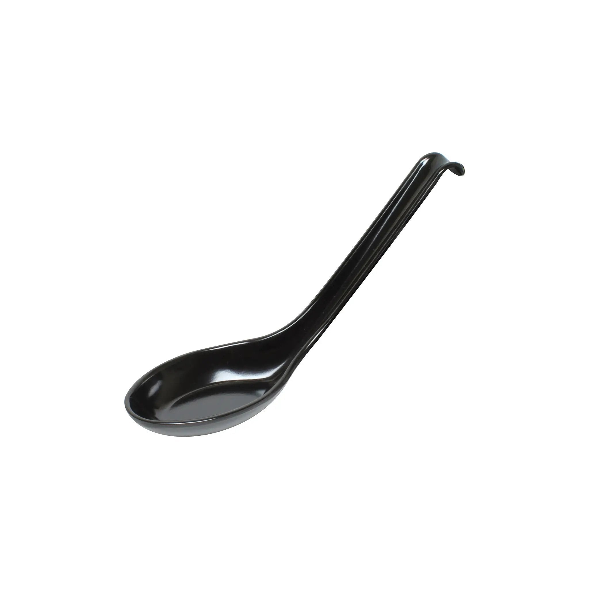 Thunder Group 0.6 oz, 6" x 1-3/4", Soup Spoon, Classic Black Dinnerware, Melamine, BPA Free, Dishwasher Safe, Break-Resistant, Shatter-Resistant, No Microwave, No Oven by Thunder Group (thunder-group-0-6-oz-6-x-1-3-4-soup-spoon-classic-black-dinnerware-melamine-bpa-free-dishwasher-safe-break-resistant-shatter-resistant-no-microwave-no-oven)