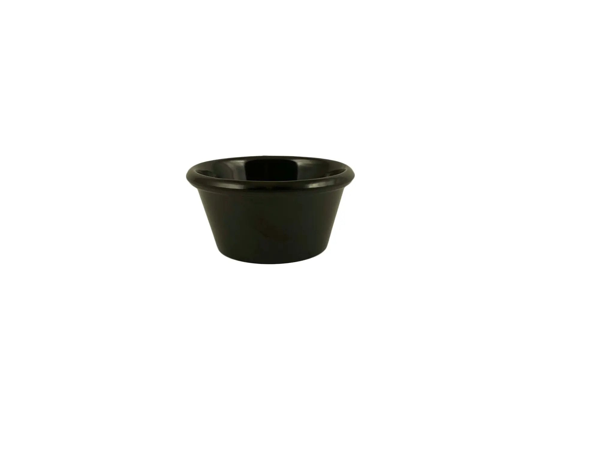Thunder Group 6 oz, 3-7/8" Diameter x 1-7/8" Height, Smooth Ramekin, Black Color, Melamine, BPA Free, Dishwasher Safe, Break-Resistant, Shatter-Resistant, No Microwave, No Oven, NSF by Thunder Group (thunder-group-6-oz-3-7-8-diameter-x-1-7-8-height-smooth-ramekin-black-color-melamine-bpa-free-dishwasher-safe-break-resistant-shatter-resistant-no-microwave-no-oven-nsf)
