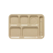Thunder Group 14-1/2" x 10" x 7/8", Right Hand 6 Compartment Tray, Sand Color, Melamine, BPA Free, Dishwasher Safe, Break-Resistant, Shatter-Resistant, No Microwave, No Oven, NSF by Thunder Group (thunder-group-14-1-2-x-10-x-7-8-right-hand-6-compartment-tray-sand-color-melamine-bpa-free-dishwasher-safe-break-resistant-shatter-resistant-no-microwave-no-oven-nsf)