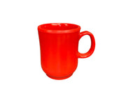 Thunder Group 8 oz, 3" Diameter x 3-3/4" Height, Bulbous Mug, Pure Red Color, Melamine, BPA Free, Dishwasher Safe, Break-Resistant, Shatter-Resistant, No Microwave, No Oven, NSF by Thunder Group (thunder-group-8-oz-3-diameter-x-3-3-4-height-bulbous-mug-pure-red-color-melamine-bpa-free-dishwasher-safe-break-resistant-shatter-resistant-no-microwave-no-oven-nsf)