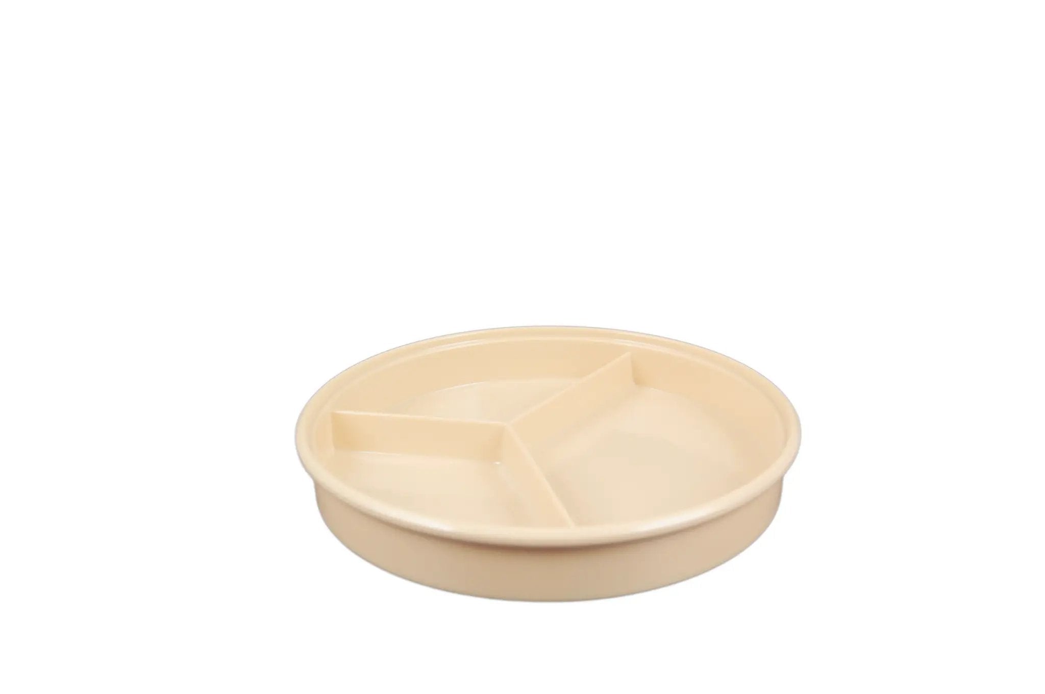 Thunder Group 8-1/4" Diameter x 1-1/4" Height, Deep Divided Server, Tan Color (Lid Sold Separately), Melamine, BPA Free, Dishwasher Safe, Break-Resistant, Shatter-Resistant, No Microwave, No Oven, NSF by Thunder Group (thunder-group-8-1-4-diameter-x-1-1-4-height-deep-divided-server-tan-color-lid-sold-separately-melamine-bpa-free-dishwasher-safe-break-resistant-shatter-resistant-no-microwave-no-oven-nsf)