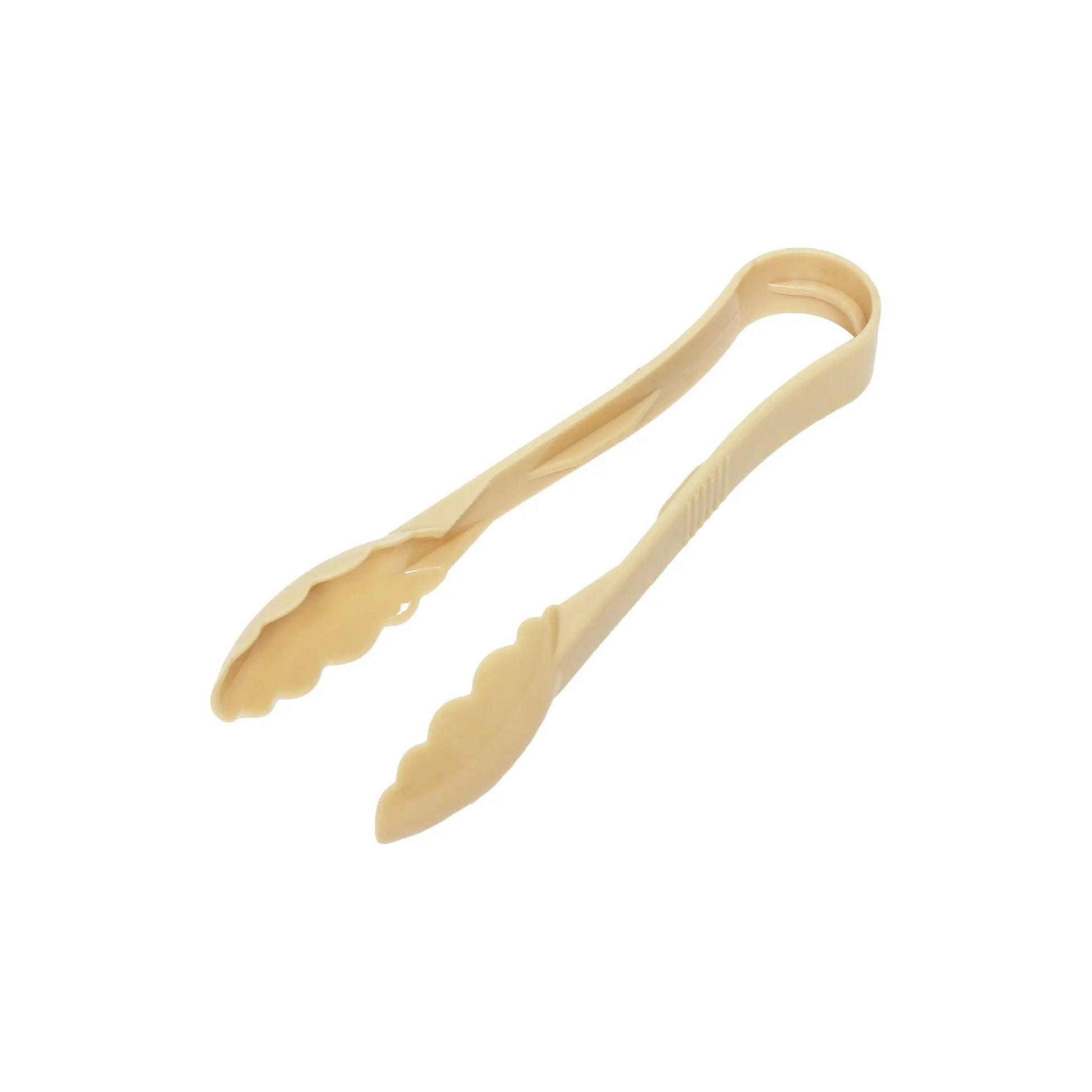 Thunder Group 9" x 3" x 1-5/8", Scallop Grip Tong, Beige Color, Polycarbonate, One-Piece, Dishwasher Safe, Break-Resistant, Shatter-Resistant, Color Coded, No Microwave, No Oven, NSF by Thunder Group (thunder-group-9-x-3-x-1-5-8-scallop-grip-tong-beige-color-polycarbonate-one-piece-dishwasher-safe-break-resistant-shatter-resistant-color-coded-no-microwave-no-oven-nsf)
