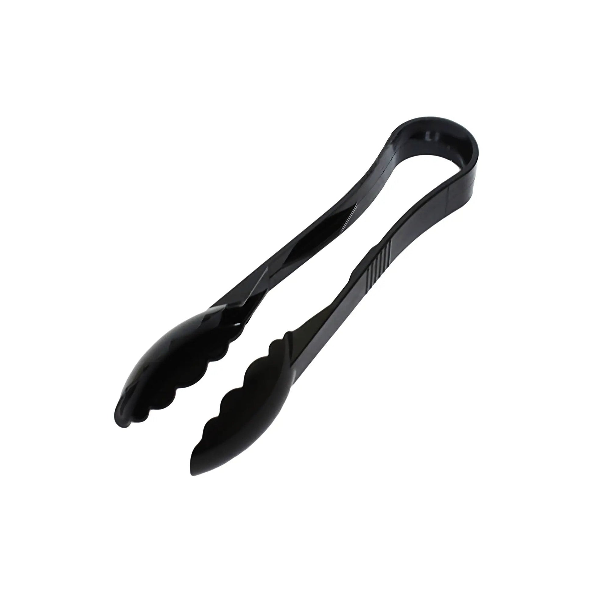 Thunder Group 9" x 3" x 1-5/8", Scallop Grip Tong, Black Color, Polycarbonate, One-Piece, Dishwasher Safe, Break-Resistant, Shatter-Resistant, Color Coded, No Microwave, No Oven, NSF by Thunder Group (thunder-group-9-x-3-x-1-5-8-scallop-grip-tong-black-color-polycarbonate-one-piece-dishwasher-safe-break-resistant-shatter-resistant-color-coded-no-microwave-no-oven-nsf)