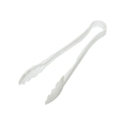 Thunder Group 9" x 3" x 1-5/8", Scallop Grip Tong, White Color, Polycarbonate, One-Piece, Dishwasher Safe, Break-Resistant, Shatter-Resistant, Color Coded, No Microwave, No Oven, NSF by Thunder Group (thunder-group-9-x-3-x-1-5-8-scallop-grip-tong-white-color-polycarbonate-one-piece-dishwasher-safe-break-resistant-shatter-resistant-color-coded-no-microwave-no-oven-nsf)