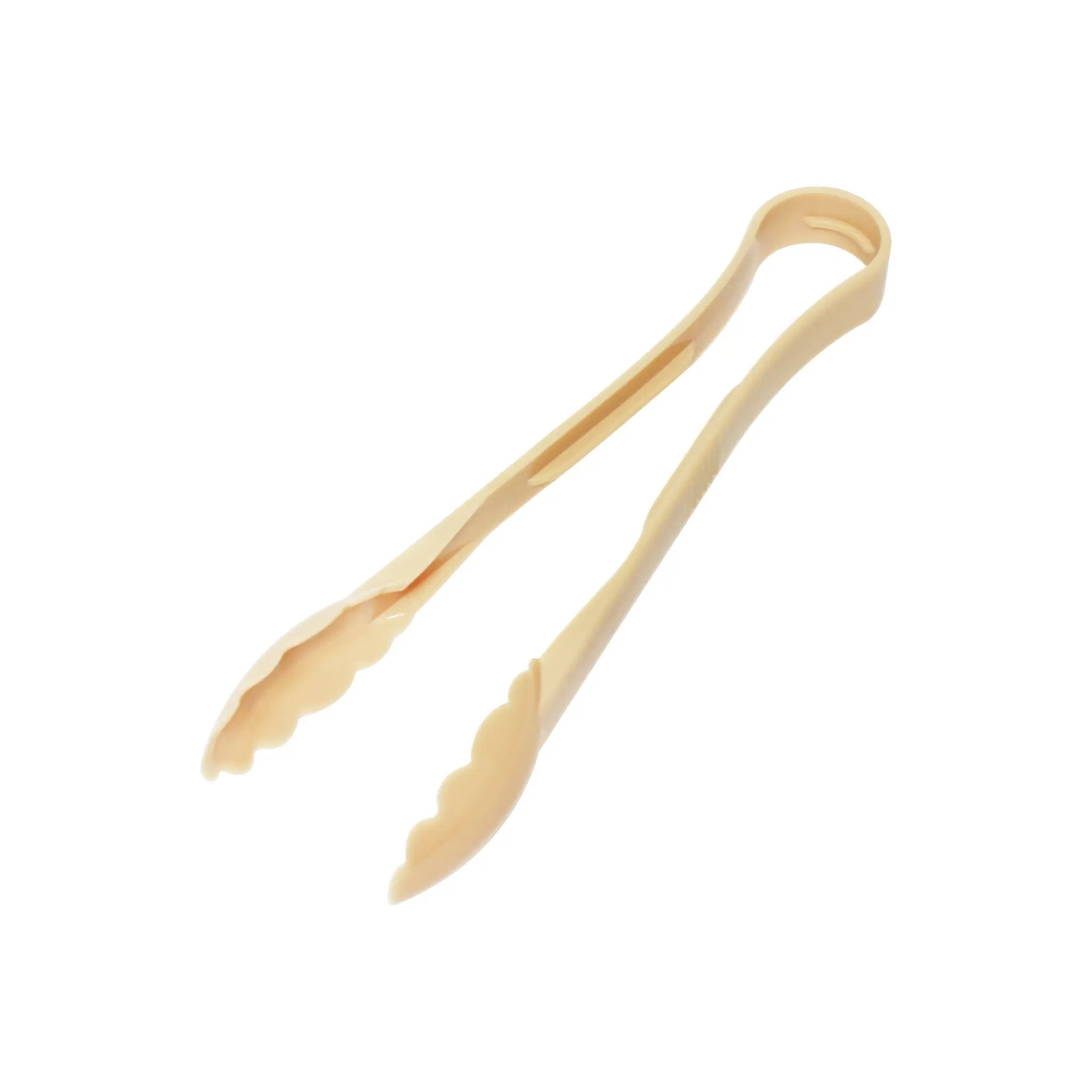 Thunder Group 12" x 3-3/8" x 1-3/4", Scallop Grip Tong, Beige Color, Polycarbonate, One-Piece, Dishwasher Safe, Break-Resistant, Shatter-Resistant, Color Coded, No Microwave, No Oven, NSF by Thunder Group (thunder-group-12-x-3-3-8-x-1-3-4-scallop-grip-tong-beige-color-polycarbonate-one-piece-dishwasher-safe-break-resistant-shatter-resistant-color-coded-no-microwave-no-oven-nsf)