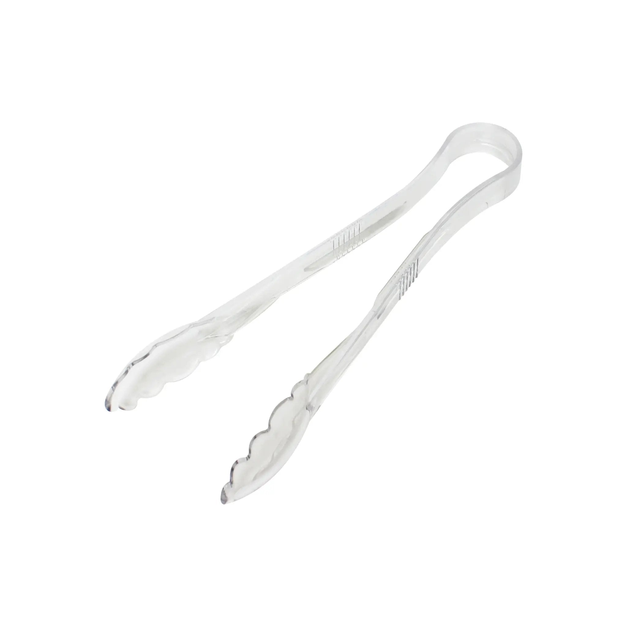 Thunder Group 12" x 3-3/8" x 1-3/4", Scallop Grip Tong, Clear Color, Polycarbonate, One-Piece, Dishwasher Safe, Break-Resistant, Shatter-Resistant, Color Coded, No Microwave, No Oven, NSF by Thunder Group (thunder-group-12-x-3-3-8-x-1-3-4-scallop-grip-tong-clear-color-polycarbonate-one-piece-dishwasher-safe-break-resistant-shatter-resistant-color-coded-no-microwave-no-oven-nsf)