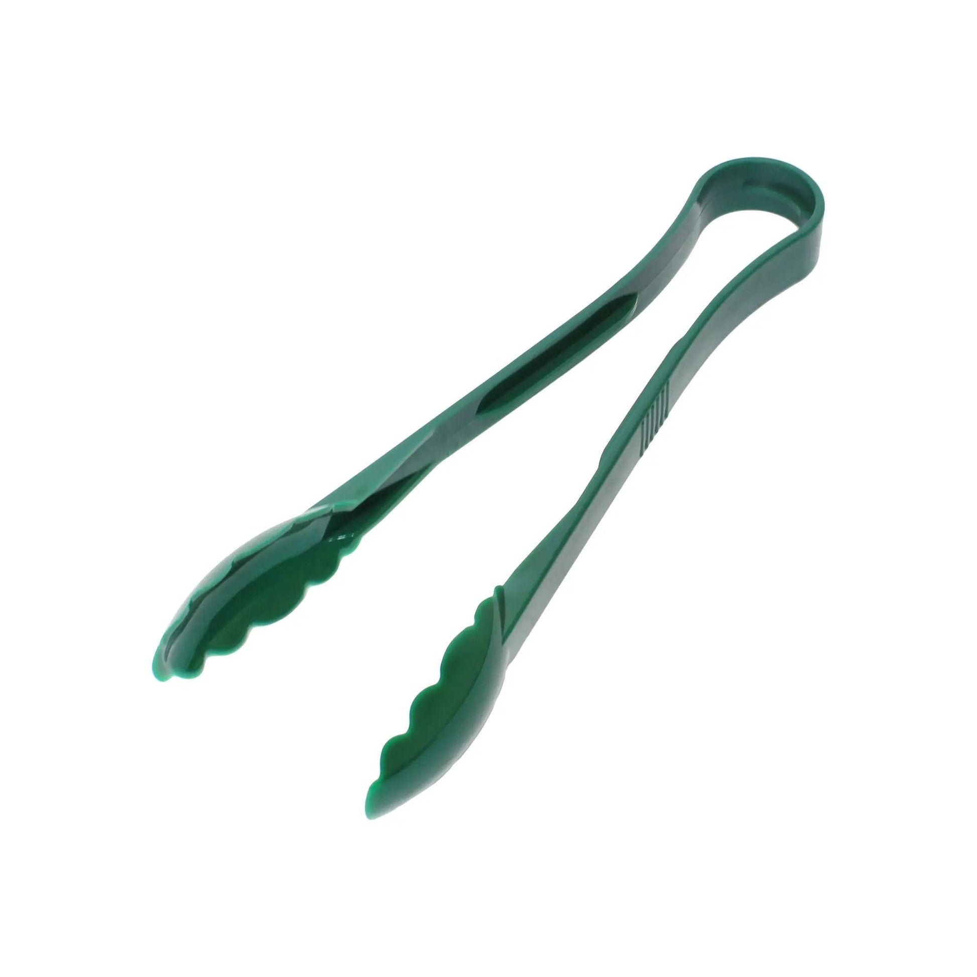 Thunder Group 12" x 3-3/8" x 1-3/4", Scallop Grip Tong, Green Color, Polycarbonate, One-Piece, Dishwasher Safe, Break-Resistant, Shatter-Resistant, Color Coded, No Microwave, No Oven, NSF by Thunder Group (thunder-group-12-x-3-3-8-x-1-3-4-scallop-grip-tong-green-color-polycarbonate-one-piece-dishwasher-safe-break-resistant-shatter-resistant-color-coded-no-microwave-no-oven-nsf)