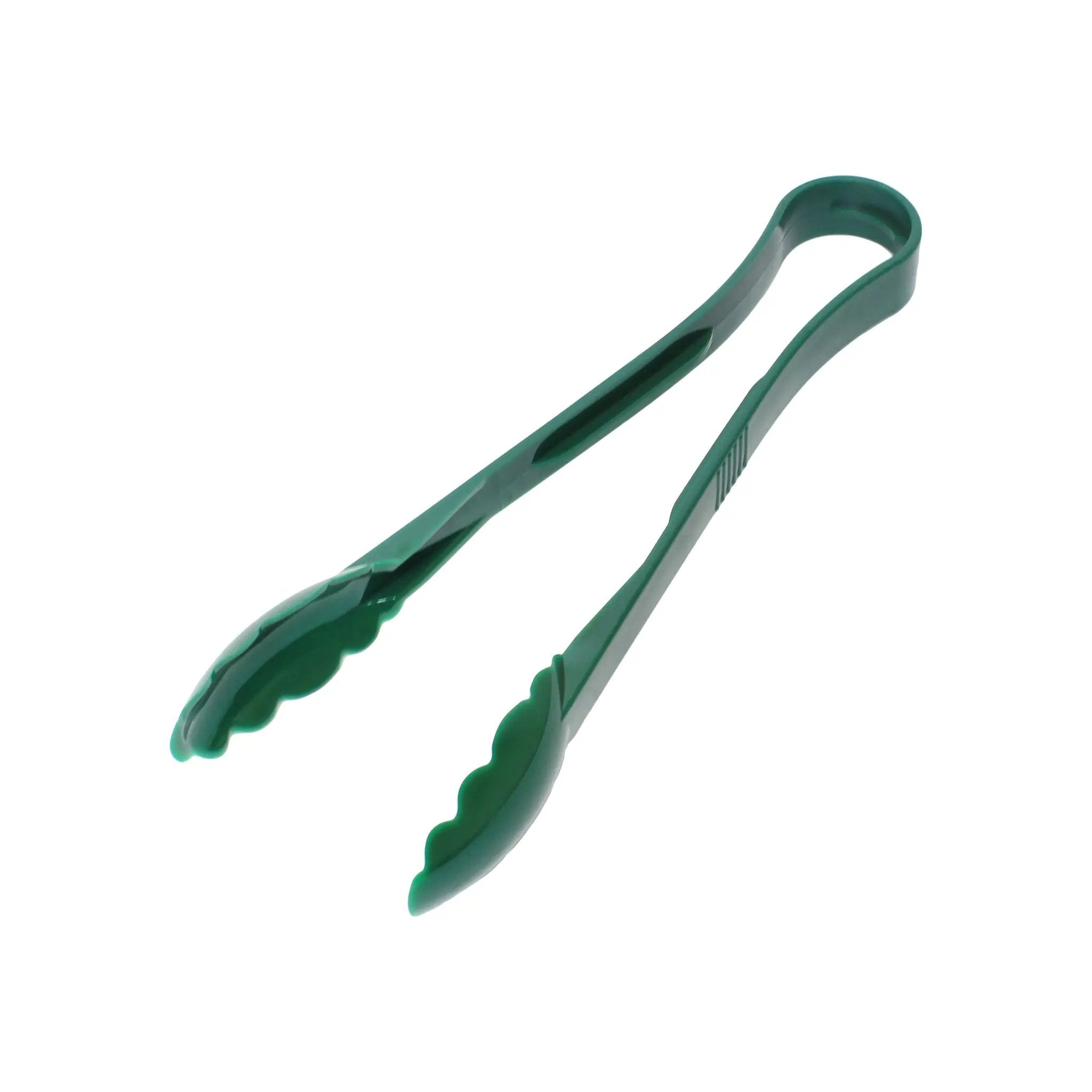 Thunder Group 12" x 3-3/8" x 1-3/4", Scallop Grip Tong, Green Color, Polycarbonate, One-Piece, Dishwasher Safe, Break-Resistant, Shatter-Resistant, Color Coded, No Microwave, No Oven, NSF by Thunder Group (thunder-group-12-x-3-3-8-x-1-3-4-scallop-grip-tong-green-color-polycarbonate-one-piece-dishwasher-safe-break-resistant-shatter-resistant-color-coded-no-microwave-no-oven-nsf)