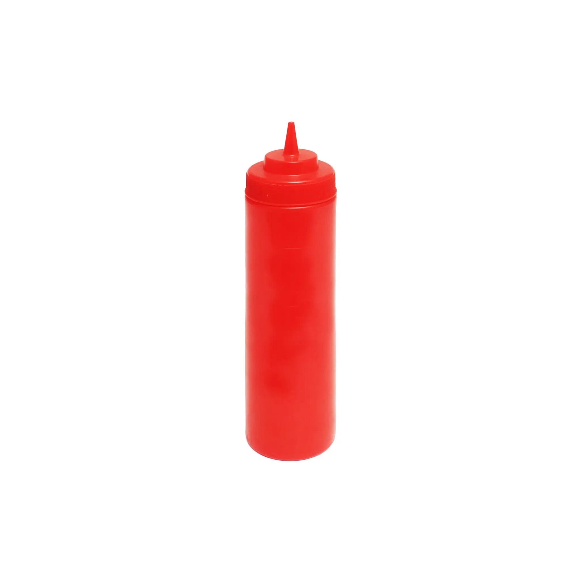 Thunder Group 24 oz, 2-3/4" Diameter x 9-3/8" Height, Wide-Mouth Squeeze Bottle, Red Color (6PC/PK), Polyethylene Bottle with Polypropylene Cap, Temperature withhold for Cap: 194?F, Easy Cleaning and Refilling, Temperature withhold for Bottle: 158?F by Thunder Group (thunder-group-24-oz-2-3-4-diameter-x-9-3-8-height-wide-mouth-squeeze-bottle-red-color-6pc-pk-polyethylene-bottle-with-polypropylene-cap-temperature-withhold-for-cap-194-f-easy-cleaning-and-refilling-temperature-withhold-for-bottle-158-f)