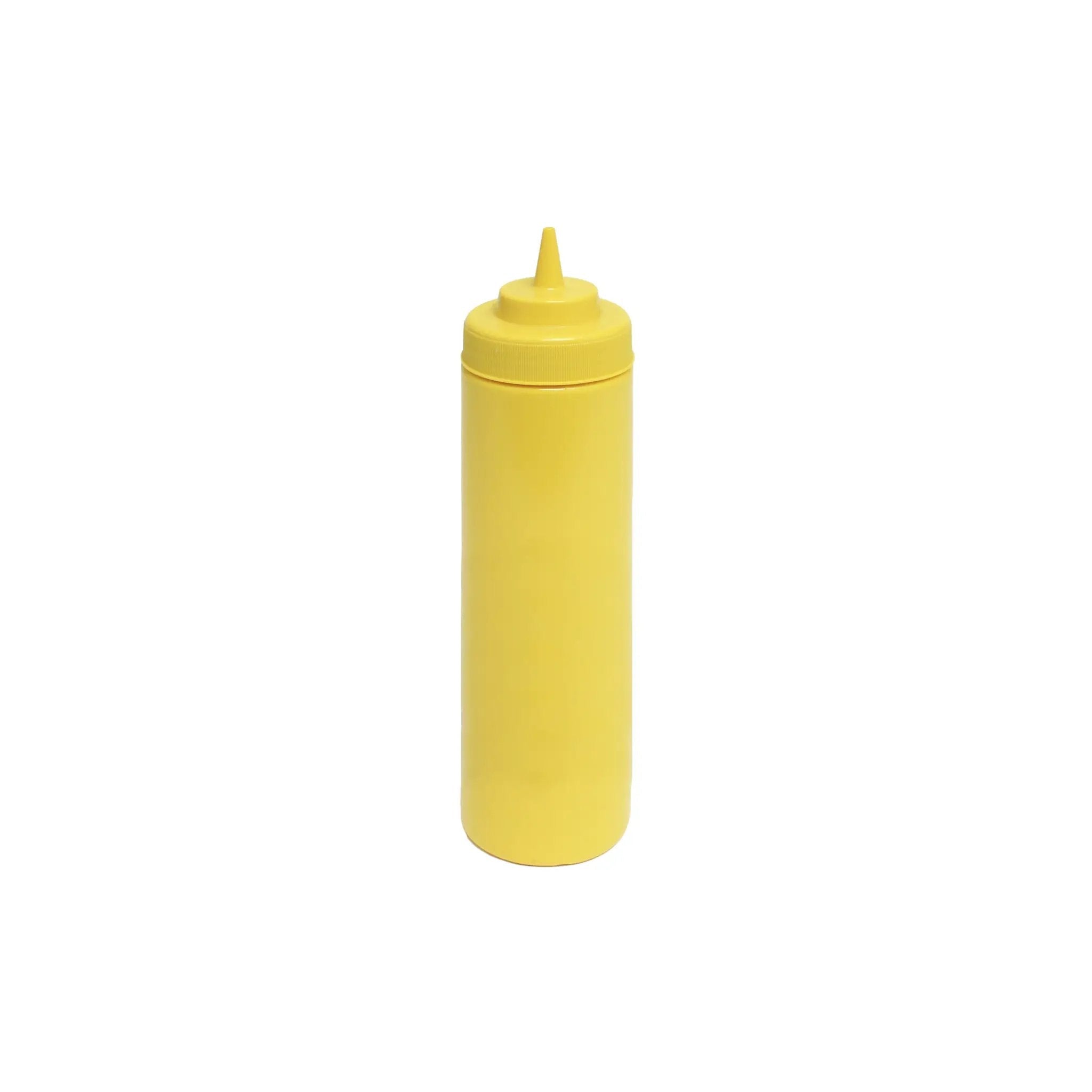 Thunder Group 24 oz, 2-3/4" Diameter x 9-3/8" Height, Wide-Mouth Squeeze Bottle, Yellow Color (6PC/PK), Polyethylene Bottle with Polypropylene Cap, Temperature withhold for Cap: 194?F, Easy Cleaning and Refilling, Temperature withhold for Bottle: 158?F by Thunder Group (thunder-group-24-oz-2-3-4-diameter-x-9-3-8-height-wide-mouth-squeeze-bottle-yellow-color-6pc-pk-polyethylene-bottle-with-polypropylene-cap-temperature-withhold-for-cap-194-f-easy-cleaning-and-refilling-temperature-withhold-for-bottle-158-f)