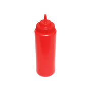 Thunder Group 32 oz, 3-1/8" Diameter x 10-3/8" Height, Wide-Mouth Squeeze Bottle, Red Color (6PC/PK), Polyethylene Bottle with Polypropylene Cap, Temperature withhold for Cap: 194?F, Easy Cleaning and Refilling, Temperature withhold for Bottle: 158?F by Thunder Group (thunder-group-32-oz-3-1-8-diameter-x-10-3-8-height-wide-mouth-squeeze-bottle-red-color-6pc-pk-polyethylene-bottle-with-polypropylene-cap-temperature-withhold-for-cap-194-f-easy-cleaning-and-refilling-temperature-withhold-for-bottle-158-f)