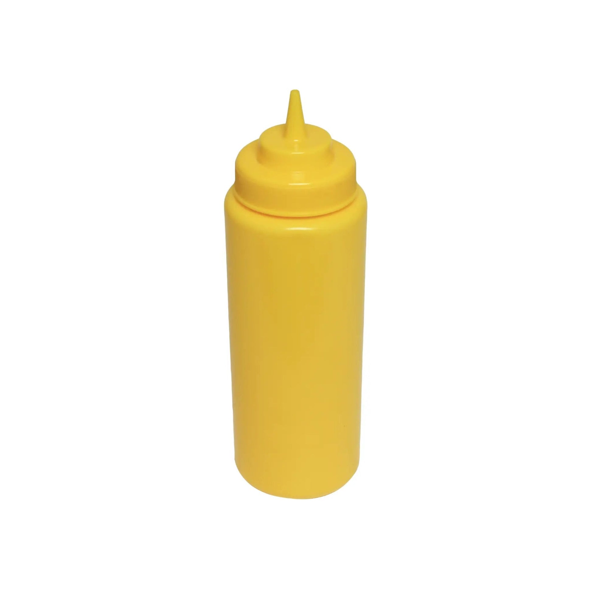 PLTHSB032YWThunder Group PLTHSB032YW 32 oz Yellow Wide-Mouth Squeeze Bottle, 6-Pack