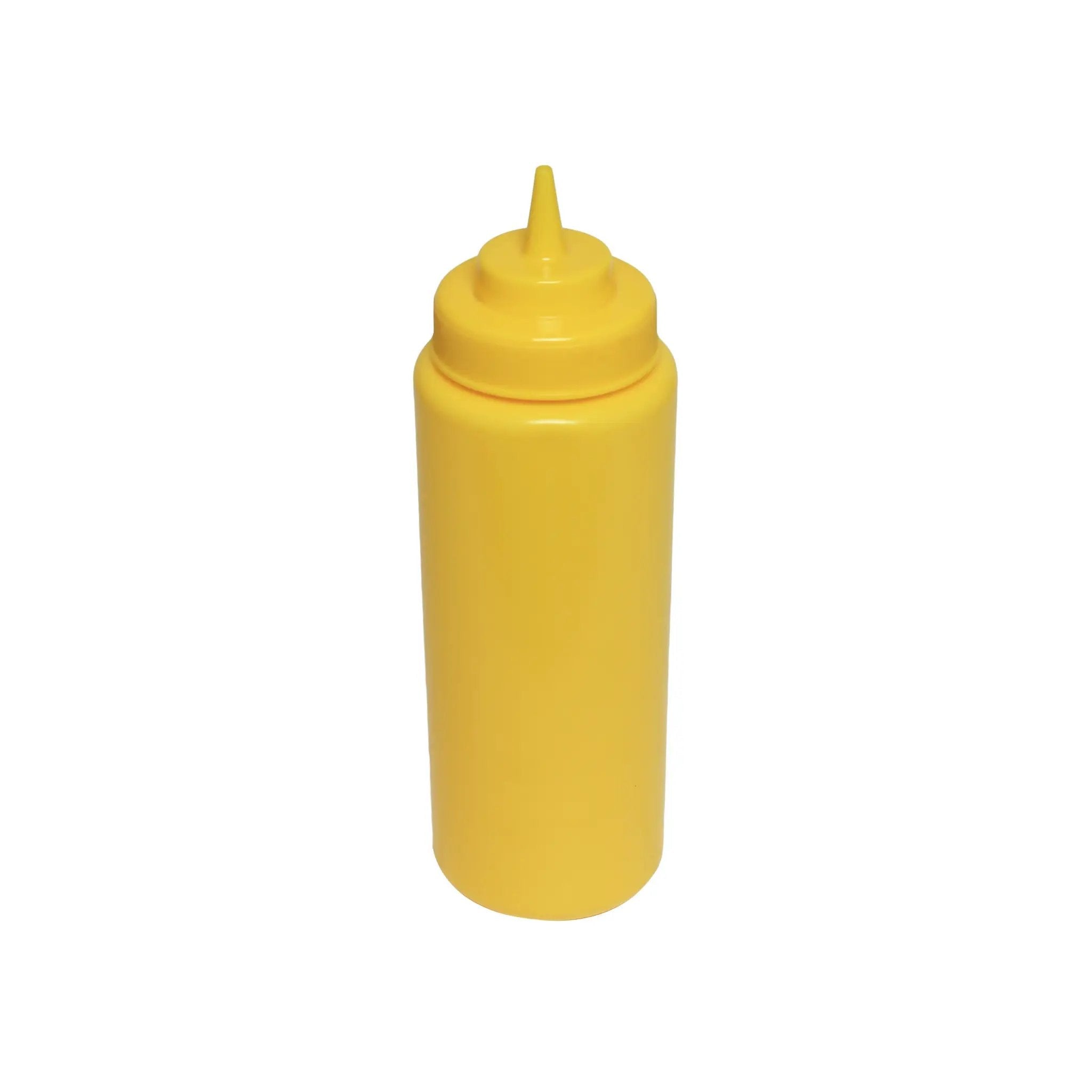 PLTHSB032YWThunder Group PLTHSB032YW 32 oz Yellow Wide-Mouth Squeeze Bottle, 6-Pack