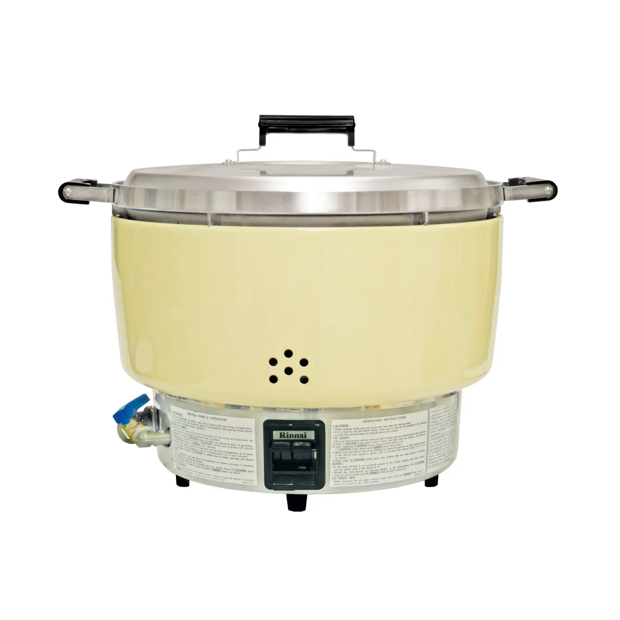 Thunder Group 55 Cups, 23" x 18-1/2" x 17-3/4", Rinnai Gas Rice Cooker, Propane Model, makes 100 Bowls of cooked Rice in just 22 minutes (270 servings at 3 oz), Automatic Simmers, Piezo Pilot Ignition, Accurate and Dependable Thermostat by Thunder Group (thunder-group-55-cups-23-x-18-1-2-x-17-3-4-rinnai-gas-rice-cooker-propane-model-makes-100-bowls-of-cooked-rice-in-just-22-minutes-270-servings-at-3-oz-automatic-simmers-piezo-pilot-ignition-accurate-and-dependable-thermostat)