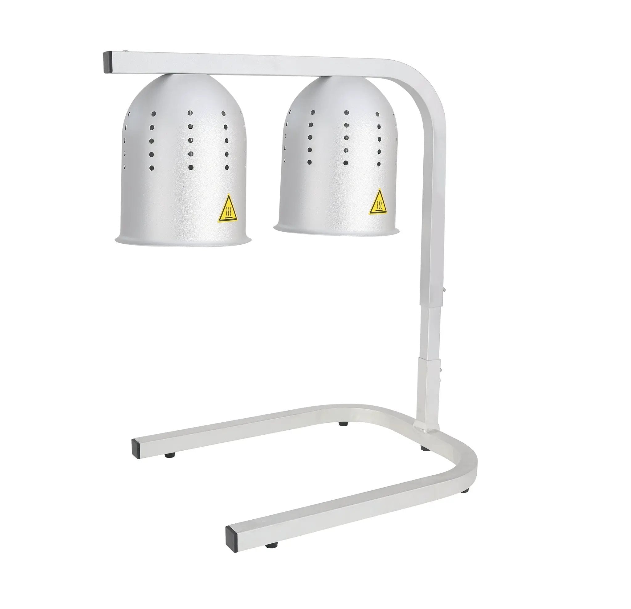 Thunder Group 19-2/7" x 13-7/9" x 23" Freestanding Dual Heat lamp, with Adjustable arm height of 23" - 30", Aluminum Frame with 5.42 ft Long power cord, Voltage: 110V-120V/60Hz, Wattage: 500 W, ETL, Ships in knock-down package by Thunder Group (thunder-group-19-2-7-x-13-7-9-x-23-freestanding-dual-heat-lamp-with-adjustable-arm-height-of-23-30-aluminum-frame-with-5-42-ft-long-power-cord-voltage-110v-120v-60hz-wattage-500-w-etl-ships-in-knock-down-package)