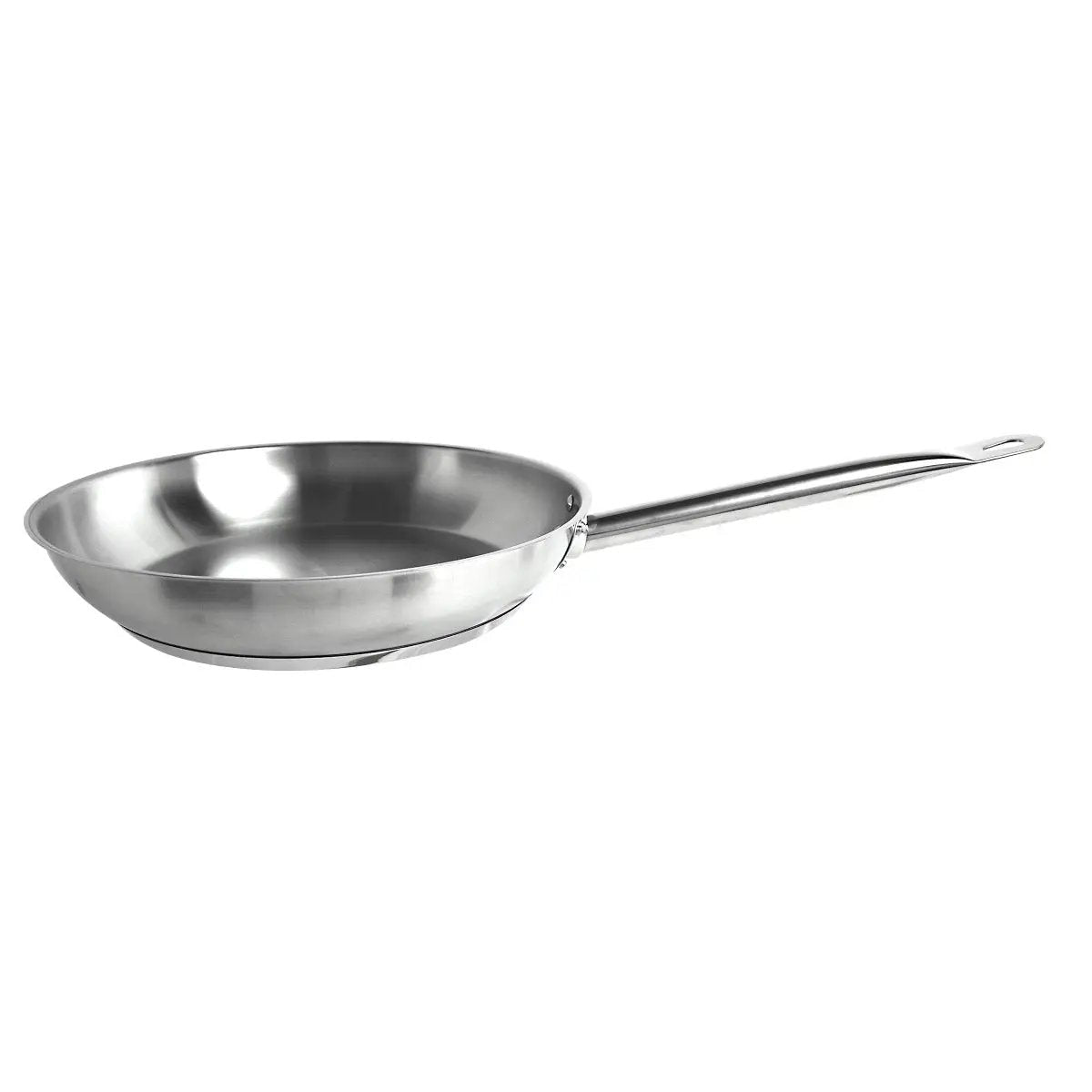 Thunder Group 11" Diameter x 2-3/8" Height, 9-3/8" Welded Hollow Handle, Fry Pan, Stainless Steel , Encapsulated Base, Dishwasher Safe, Standard Electric, Gas Cooktop, Halogen & Induction Ready, Oven Safe, Heavy-Duty, NSF by Thunder Group (thunder-group-11-diameter-x-2-3-8-height-9-3-8-welded-hollow-handle-fry-pan-stainless-steel-encapsulated-base-dishwasher-safe-standard-electric-gas-cooktop-halogen-induction-ready-oven-safe-heavy-duty-nsf)