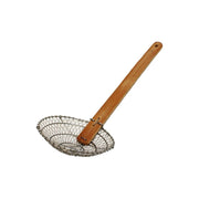 Thunder Group 6" Diameter x 1-3/4" Height, Galvanized Coarse Mesh Skimmer, Galvanized Wire Mesh with 11-1/8" length x 1-18" width Bamboo Handle by Thunder Group (thunder-group-6-diameter-x-1-3-4-height-galvanized-coarse-mesh-skimmer-galvanized-wire-mesh-with-11-1-8-length-x-1-18-width-bamboo-handle)