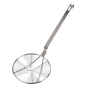 Thunder Group 7" Diameter, 13" Handle Length, Round Spiral Wire Skimmer, Nickel Plated, Easy to Clean by Thunder Group (thunder-group-7-diameter-13-handle-length-round-spiral-wire-skimmer-nickel-plated-easy-to-clean)