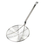 Thunder Group 9" Diameter, 13" Handle Length, Round Spiral Wire Skimmer, Nickel Plated, Easy to Clean by Thunder Group (thunder-group-9-diameter-13-handle-length-round-spiral-wire-skimmer-nickel-plated-easy-to-clean)