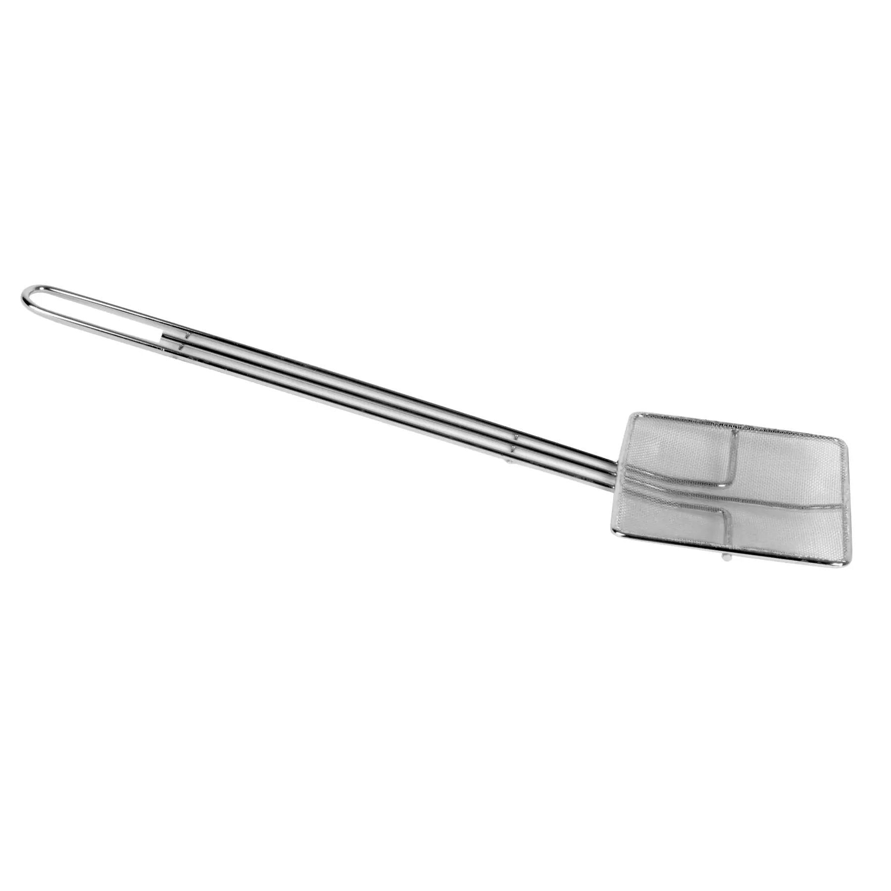 Thunder Group 7" x 7", 12-1/2" Handle Length, Square Wire Skimmer, Nickel Plated, Easy to Clean by Thunder Group (thunder-group-7-x-7-12-1-2-handle-length-square-wire-skimmer-nickel-plated-easy-to-clean)