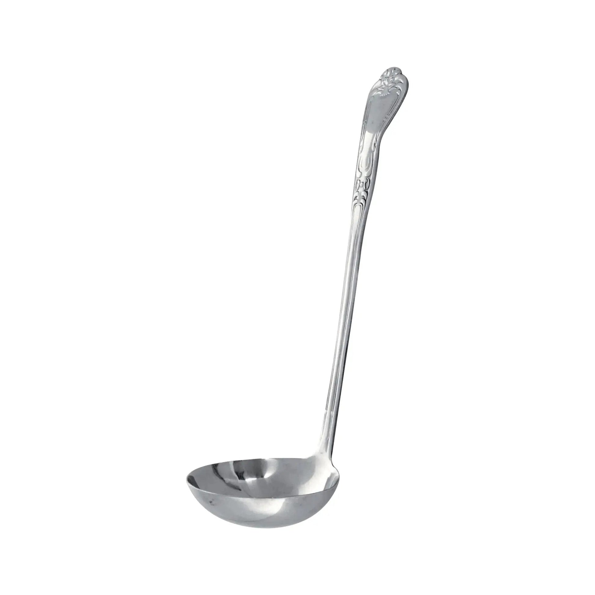 Thunder Group 4 oz, 3-1/2" Diameter x 1-1/8" Height, Sunflower Pattern Gravy Ladle with 9-1/4" x 1-3/8" Handle, Stainless Steel, Easy to Clean by Thunder Group (thunder-group-4-oz-3-1-2-diameter-x-1-1-8-height-sunflower-pattern-gravy-ladle-with-9-1-4-x-1-3-8-handle-stainless-steel-easy-to-clean)