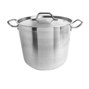 Thunder Group 20 qt, 12-3/8" Diameter x 10-1/2" Height, 2-1/2" Welded Handle, Stock Pot with 12-3/8" Diameter x 5/8" Thickness Lid, Stainless Steel , Encapsulated Base, Dishwasher Safe, Standard Electric, Gas Cooktop, Halogen & Induction Ready by Thunder Group (thunder-group-20-qt-12-3-8-diameter-x-10-1-2-height-2-1-2-welded-handle-stock-pot-with-12-3-8-diameter-x-5-8-thickness-lid-stainless-steel-encapsulated-base-dishwasher-safe-standard-electric-gas-cooktop-halogen-induction-ready)